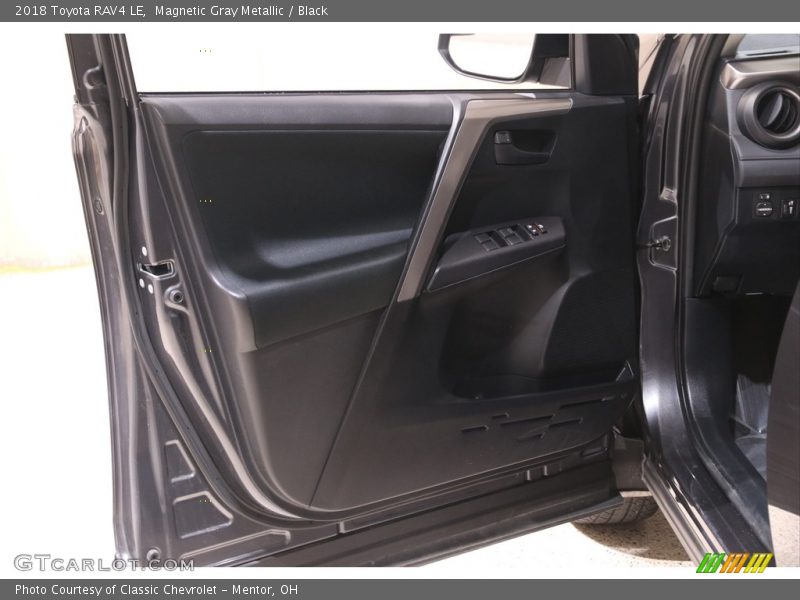 Magnetic Gray Metallic / Black 2018 Toyota RAV4 LE
