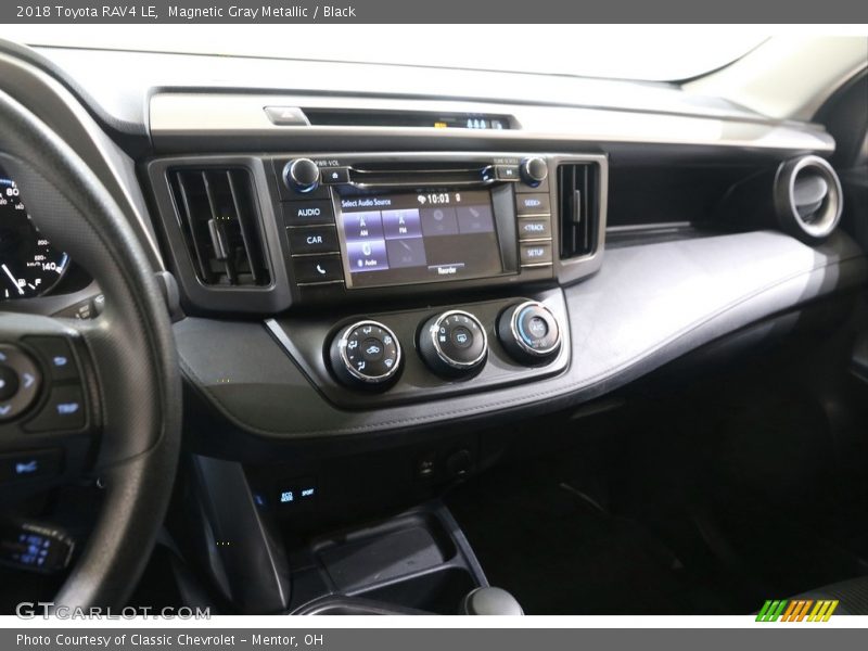 Magnetic Gray Metallic / Black 2018 Toyota RAV4 LE