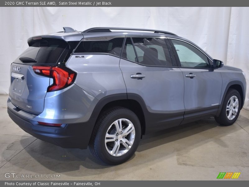 Satin Steel Metallic / Jet Black 2020 GMC Terrain SLE AWD