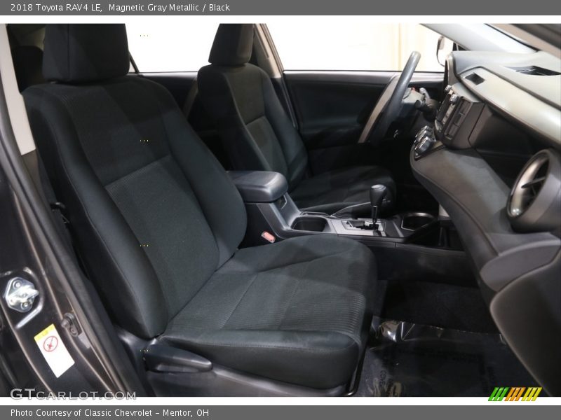 Magnetic Gray Metallic / Black 2018 Toyota RAV4 LE