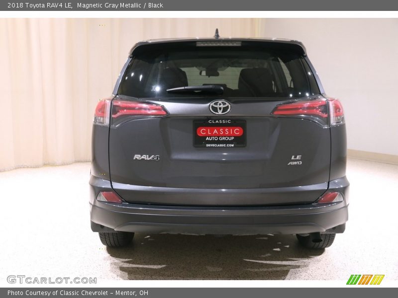 Magnetic Gray Metallic / Black 2018 Toyota RAV4 LE