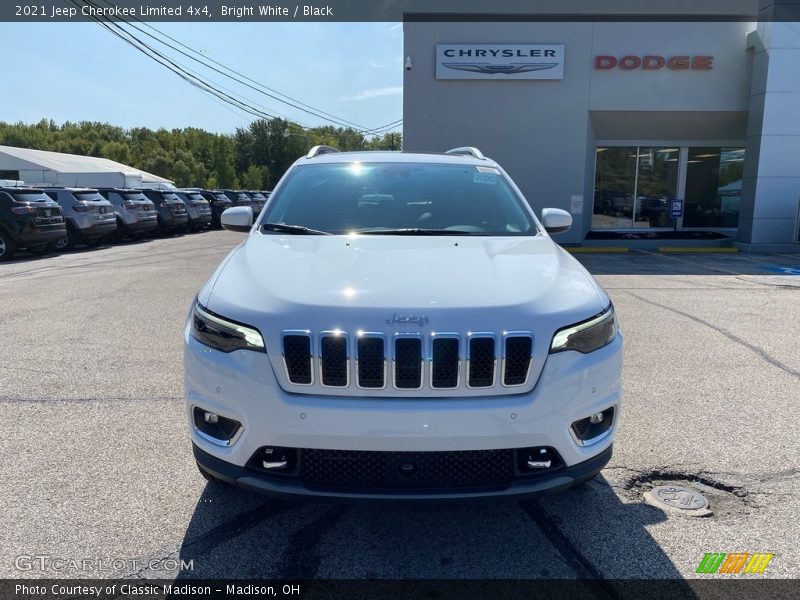 Bright White / Black 2021 Jeep Cherokee Limited 4x4