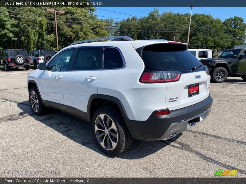 Bright White / Black 2021 Jeep Cherokee Limited 4x4