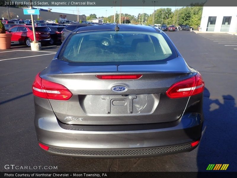Magnetic / Charcoal Black 2018 Ford Focus S Sedan