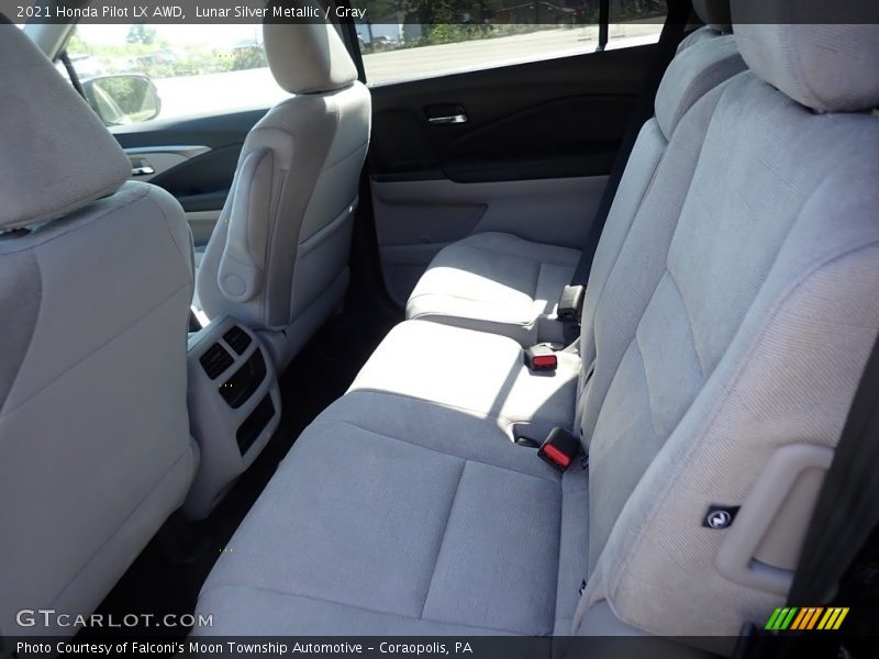 Lunar Silver Metallic / Gray 2021 Honda Pilot LX AWD