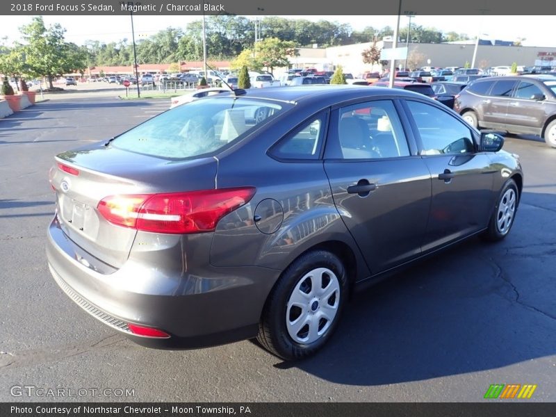 Magnetic / Charcoal Black 2018 Ford Focus S Sedan