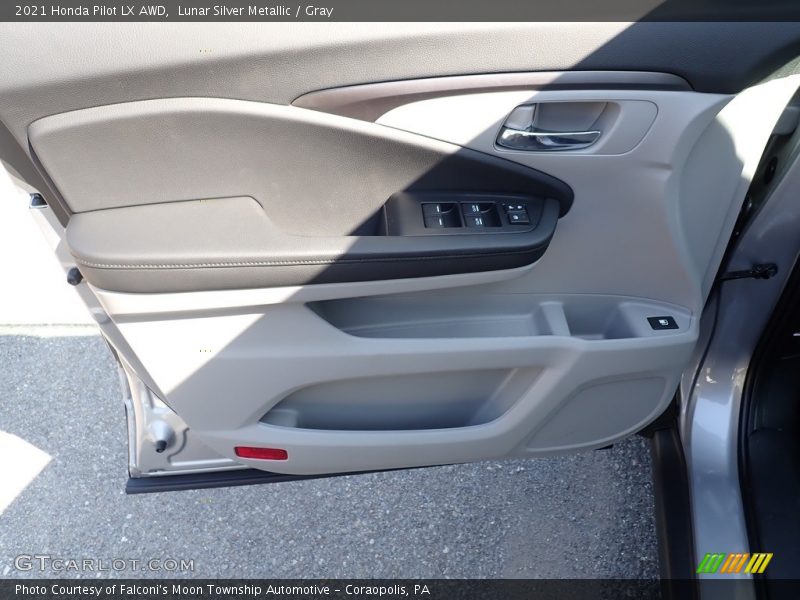 Lunar Silver Metallic / Gray 2021 Honda Pilot LX AWD