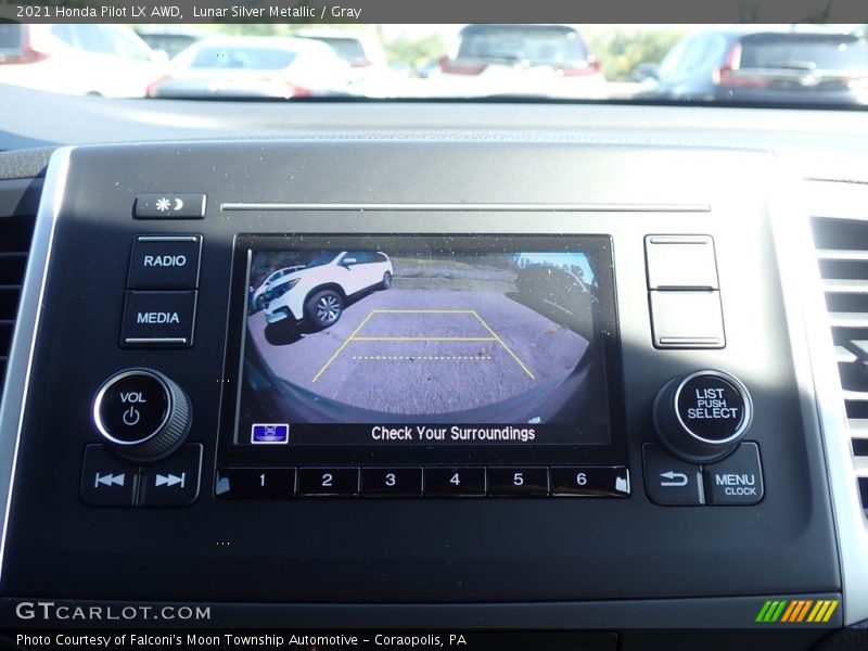 Lunar Silver Metallic / Gray 2021 Honda Pilot LX AWD