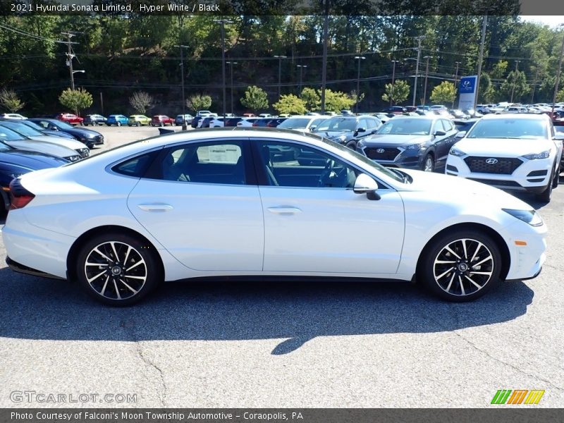 Hyper White / Black 2021 Hyundai Sonata Limited