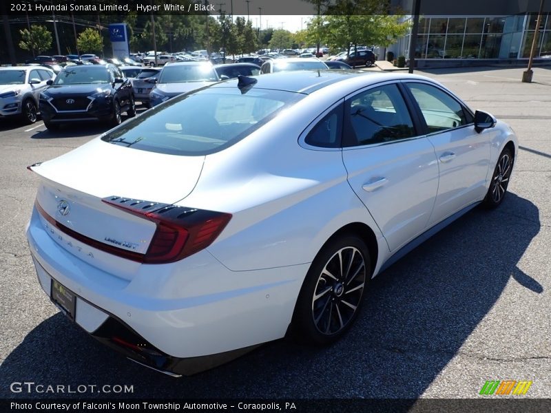 Hyper White / Black 2021 Hyundai Sonata Limited