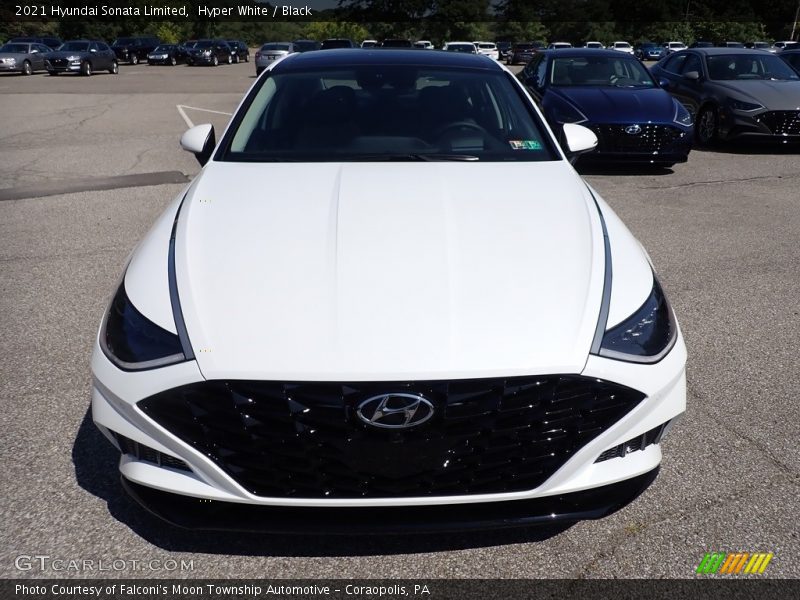 Hyper White / Black 2021 Hyundai Sonata Limited