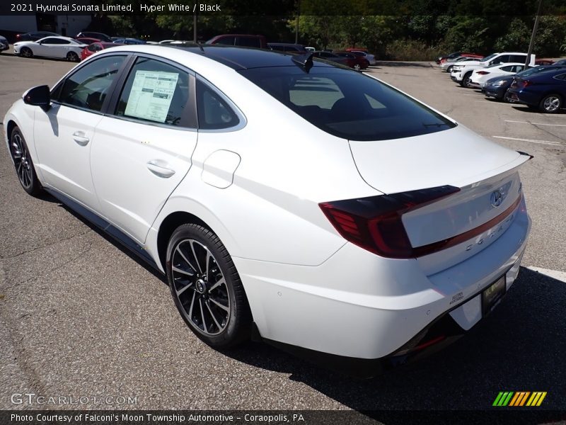 Hyper White / Black 2021 Hyundai Sonata Limited