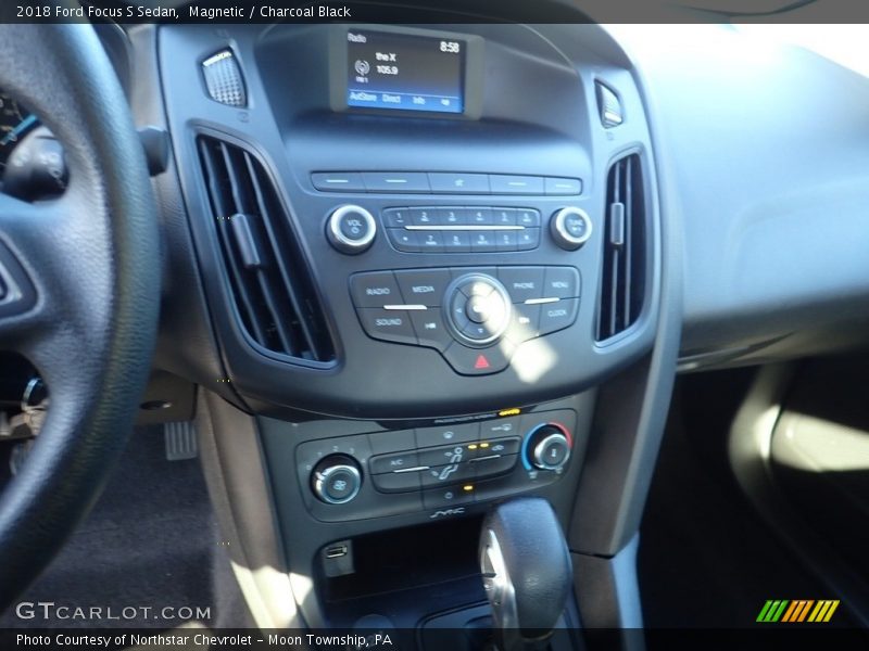 Magnetic / Charcoal Black 2018 Ford Focus S Sedan