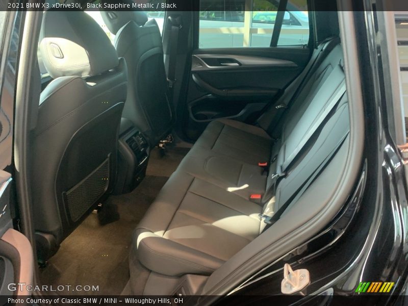 Black Sapphire Metallic / Black 2021 BMW X3 xDrive30i