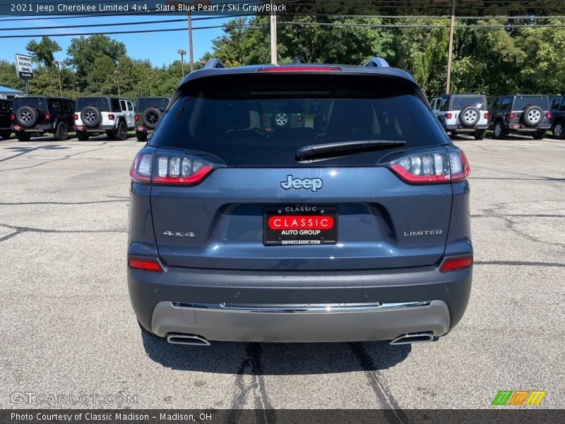 Slate Blue Pearl / Ski Gray/Black 2021 Jeep Cherokee Limited 4x4