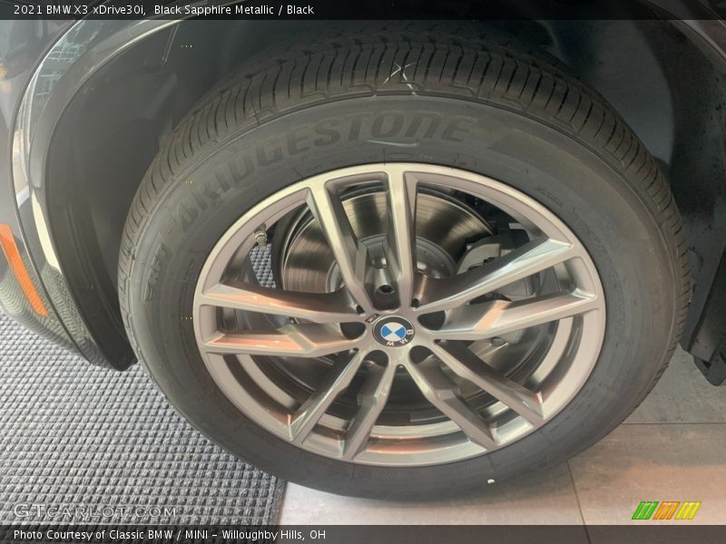 Black Sapphire Metallic / Black 2021 BMW X3 xDrive30i