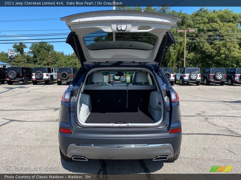 Slate Blue Pearl / Ski Gray/Black 2021 Jeep Cherokee Limited 4x4