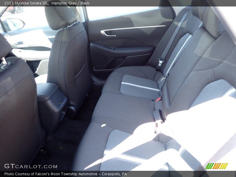 Hampton Gray / Black 2021 Hyundai Sonata SEL