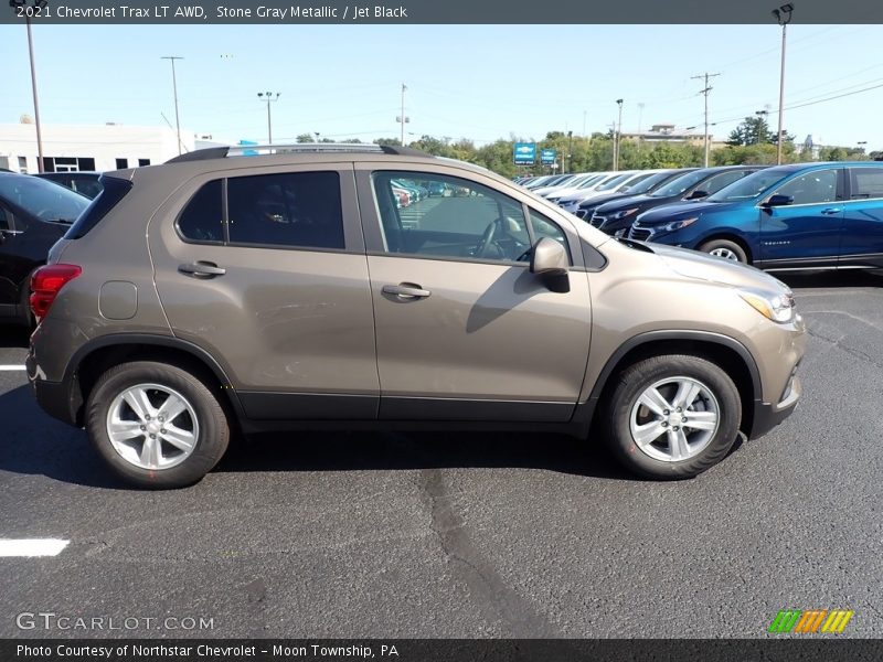 Stone Gray Metallic / Jet Black 2021 Chevrolet Trax LT AWD