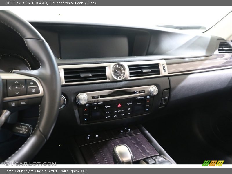 Eminent White Pearl / Black 2017 Lexus GS 350 AWD