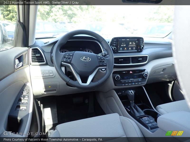 Stellar Silver / Gray 2021 Hyundai Tucson Sport AWD