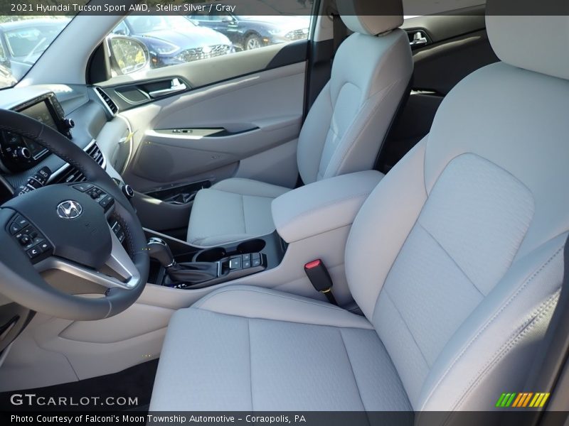 Stellar Silver / Gray 2021 Hyundai Tucson Sport AWD