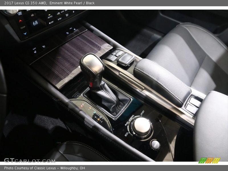 Eminent White Pearl / Black 2017 Lexus GS 350 AWD