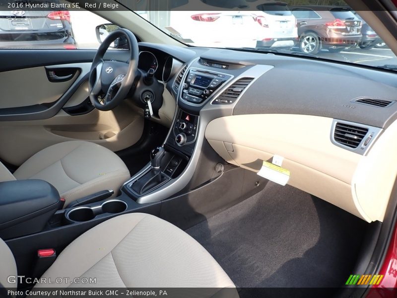 Red / Beige 2016 Hyundai Elantra SE