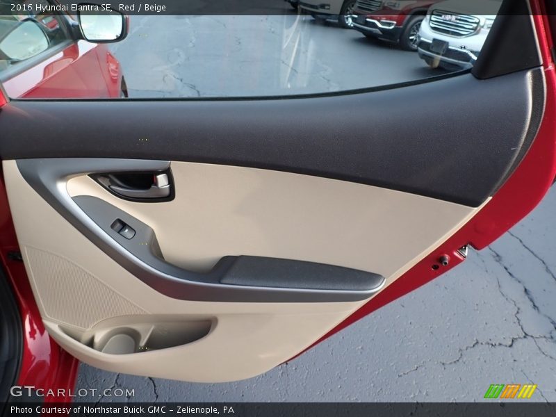 Red / Beige 2016 Hyundai Elantra SE