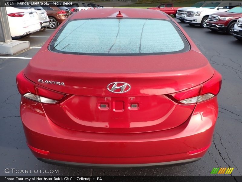 Red / Beige 2016 Hyundai Elantra SE