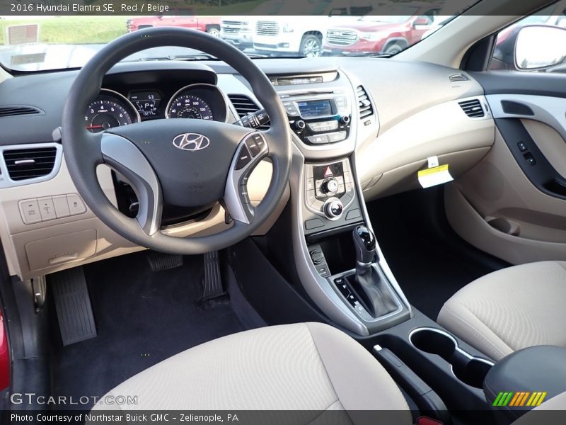 Red / Beige 2016 Hyundai Elantra SE
