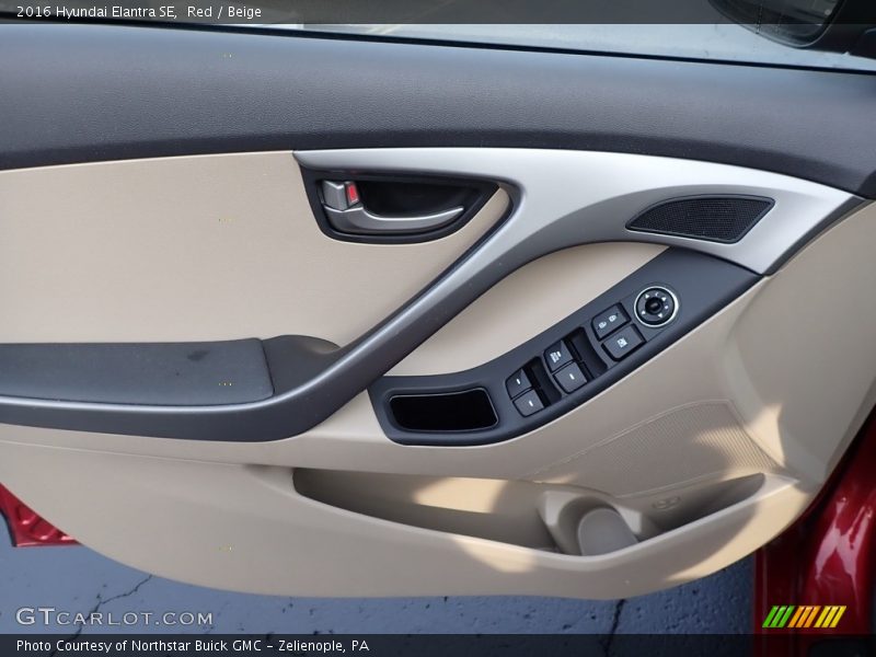 Red / Beige 2016 Hyundai Elantra SE