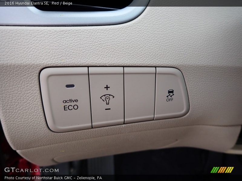 Red / Beige 2016 Hyundai Elantra SE