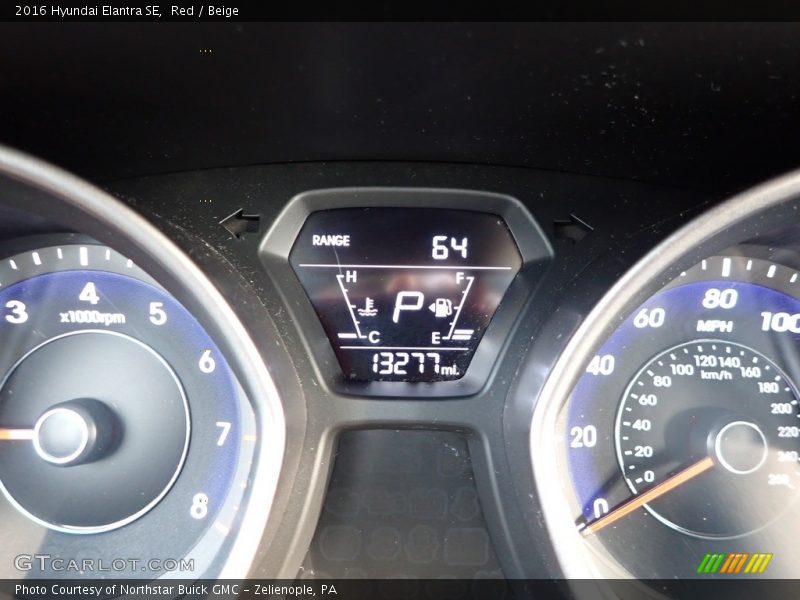 Red / Beige 2016 Hyundai Elantra SE