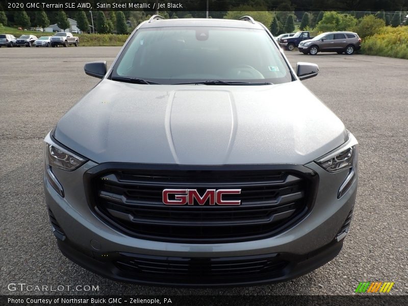 Satin Steel Metallic / Jet Black 2020 GMC Terrain SLE AWD