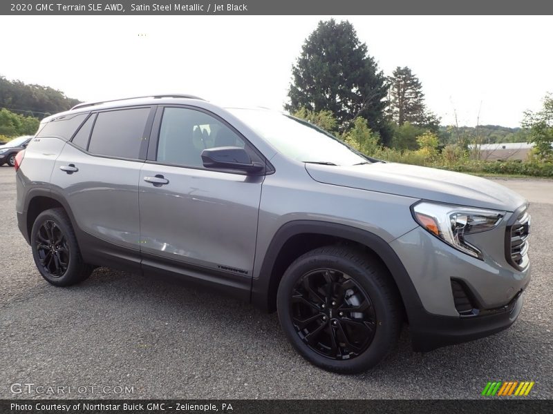 Satin Steel Metallic / Jet Black 2020 GMC Terrain SLE AWD
