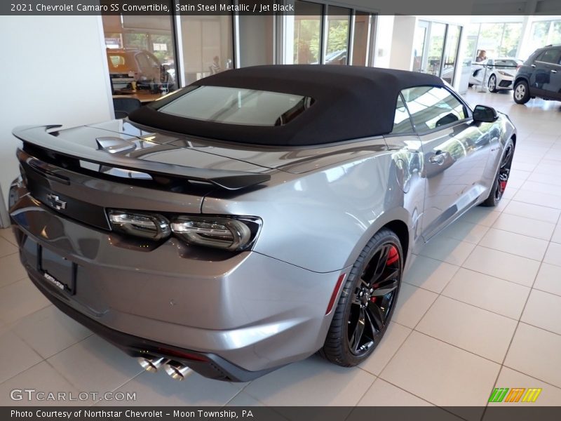 Satin Steel Metallic / Jet Black 2021 Chevrolet Camaro SS Convertible