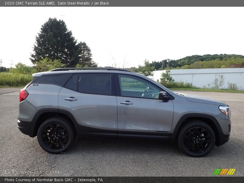 Satin Steel Metallic / Jet Black 2020 GMC Terrain SLE AWD