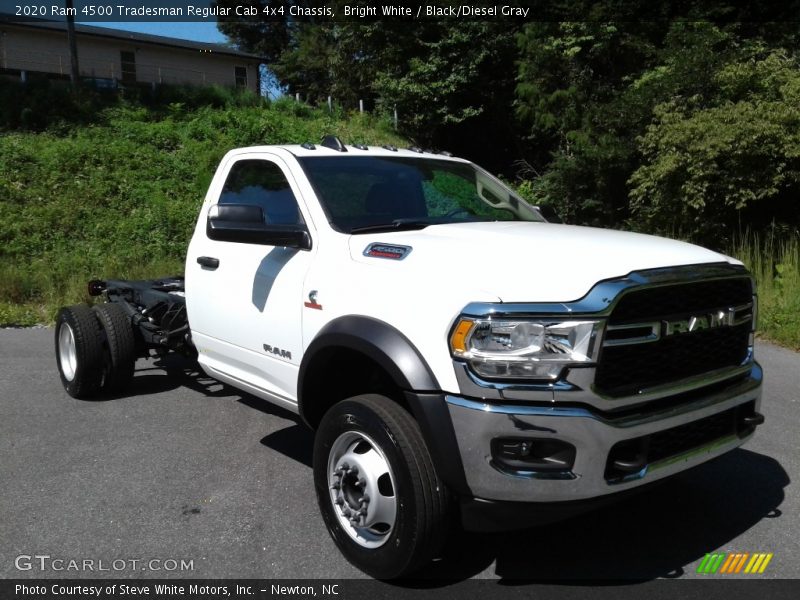 Bright White / Black/Diesel Gray 2020 Ram 4500 Tradesman Regular Cab 4x4 Chassis