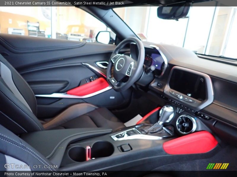 Satin Steel Metallic / Jet Black 2021 Chevrolet Camaro SS Convertible