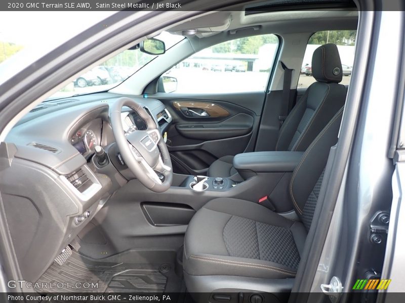 Satin Steel Metallic / Jet Black 2020 GMC Terrain SLE AWD