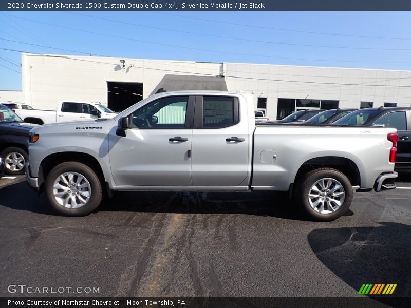  2020 Silverado 1500 Custom Double Cab 4x4 Silver Ice Metallic