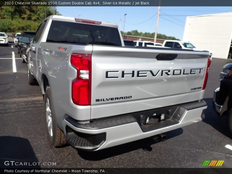 Silver Ice Metallic / Jet Black 2020 Chevrolet Silverado 1500 Custom Double Cab 4x4