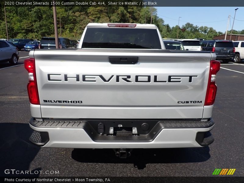 Silver Ice Metallic / Jet Black 2020 Chevrolet Silverado 1500 Custom Double Cab 4x4