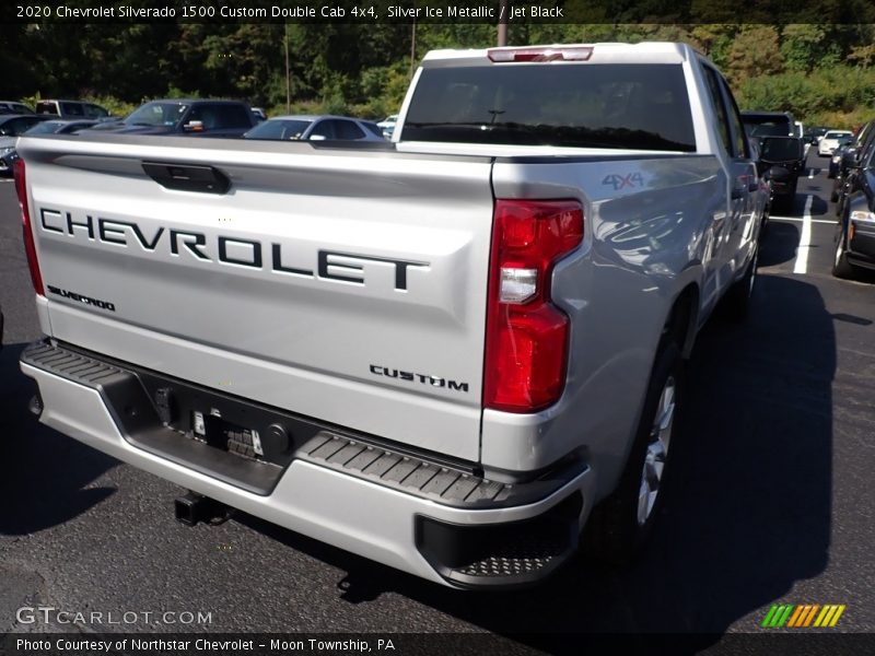 Silver Ice Metallic / Jet Black 2020 Chevrolet Silverado 1500 Custom Double Cab 4x4