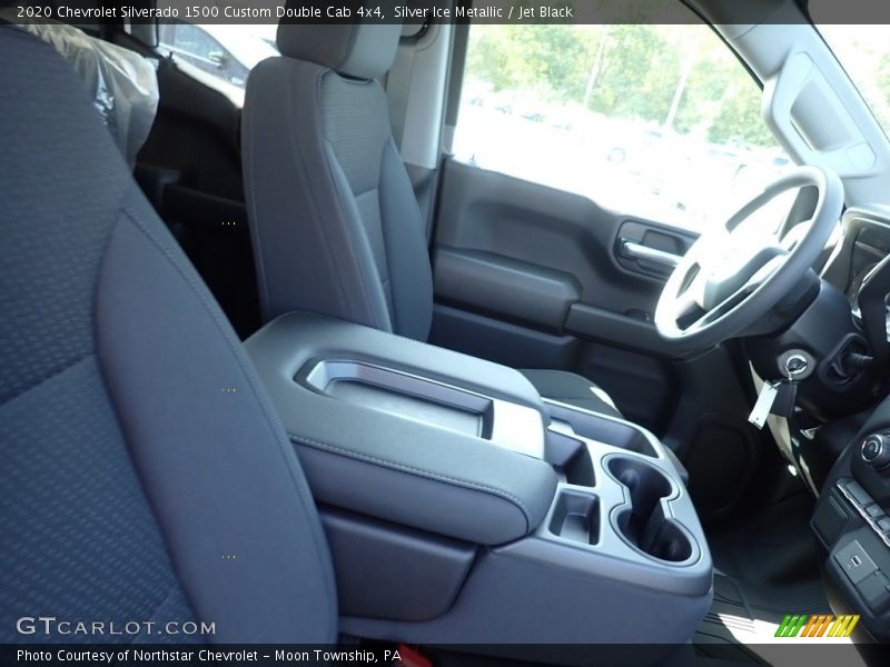 Silver Ice Metallic / Jet Black 2020 Chevrolet Silverado 1500 Custom Double Cab 4x4