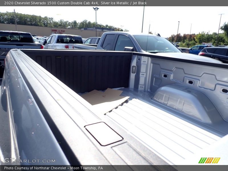 Silver Ice Metallic / Jet Black 2020 Chevrolet Silverado 1500 Custom Double Cab 4x4