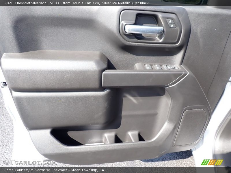 Silver Ice Metallic / Jet Black 2020 Chevrolet Silverado 1500 Custom Double Cab 4x4