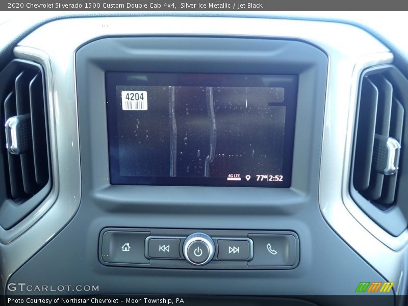 Silver Ice Metallic / Jet Black 2020 Chevrolet Silverado 1500 Custom Double Cab 4x4