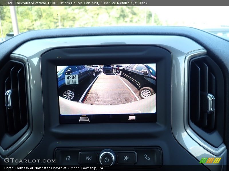 Silver Ice Metallic / Jet Black 2020 Chevrolet Silverado 1500 Custom Double Cab 4x4